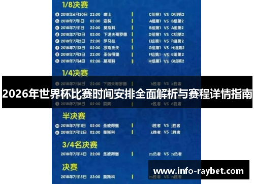 2026年世界杯比赛时间安排全面解析与赛程详情指南