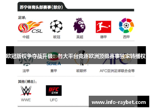 欧冠版权争夺战升级：各大平台竞逐欧洲顶级赛事独家转播权